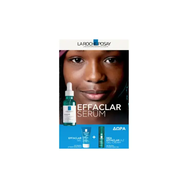 La Roche Posay Promo Effaclar Serum Ορός κατά των Eπίμονων Aτελειών, 30ml & Δώρο Effaclar Gel, 50ml & Effaclar A.Z Gel-Cream, 3ml