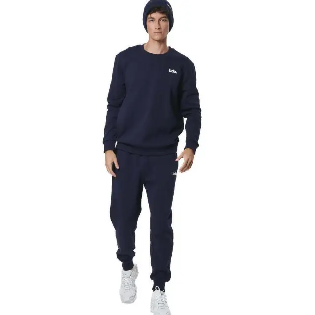 Body Action Men's Fleece Crewneck Sweatshirt Μπλε Σκούρο 063510-04B (Body Action) 2