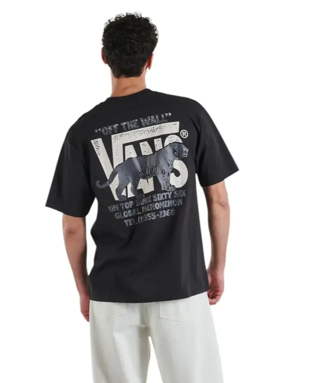 Vans - Ανδρικό T-shirt Κοντομάνικο Awaken Tiger SS Tee VN00XHT-BLK Μαύρο - XL 3