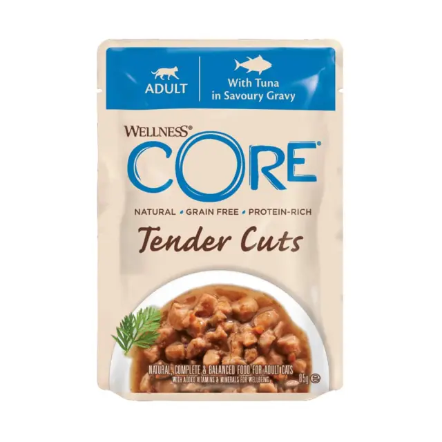 Wellness Core Tender Cuts Fillets Τόνος Σε Σάλτσα 85gr Μονόχρωμο