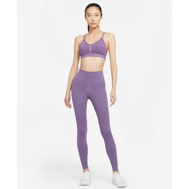 Nike One Mid-Rise Leggings (DD0252-574) - Μώβ - M 3