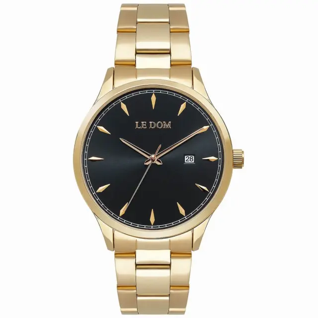 Le Dom Dixons, Men's Watch, Gold Stainless Steel Bracelet LD.1105-5
