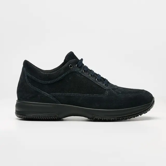 Imac Sneakers Ανδρικό δέρμα Nubuck Μπλέ IMA/651610 NOTTE