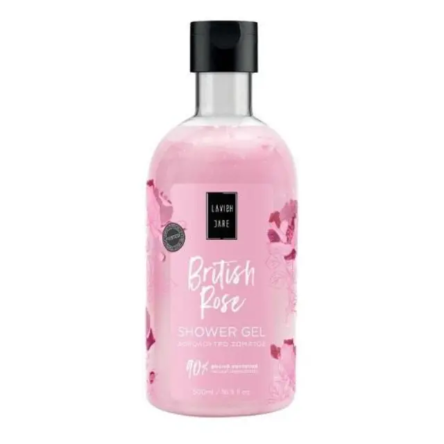 Lavish Care British Rose Treasure Ενυδατικό Αφρόλουτρο Σώματος με Άρωμα Τριαντάφυλλο, 500ml