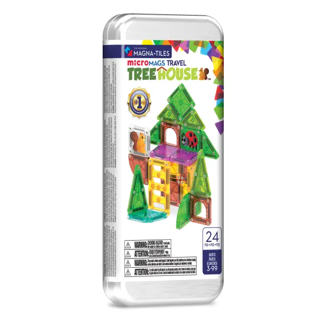 Magna-Tiles Μαγνητικά Πλακίδια MicroMAGS Treehouse Travel Set 24 Κομμάτια (3+ ετών) 264024TH