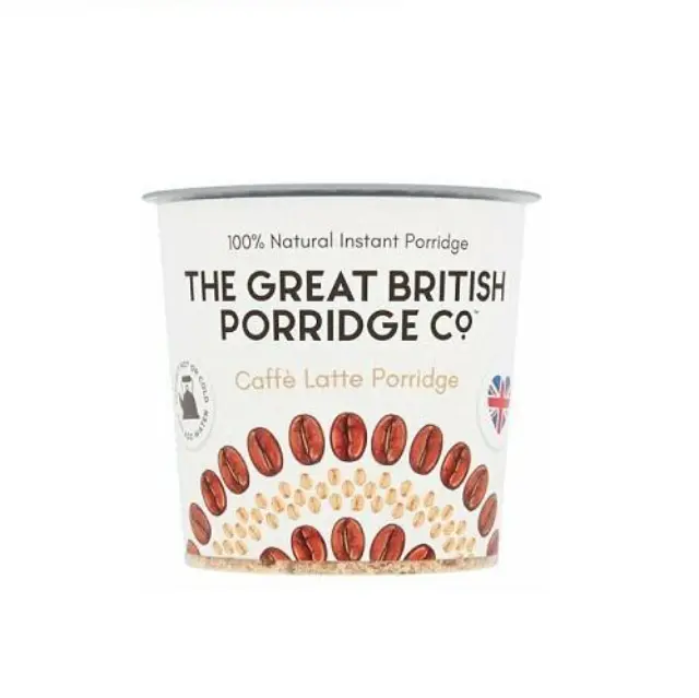 The Great British Porridge Co Caffe Latte Νιφάδες Βρώμης με Γεύση Καφέ, 60gr