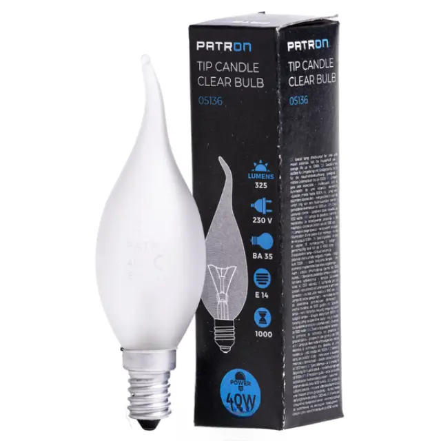 Incandescent Bulb E14 40W BA35 230V FR