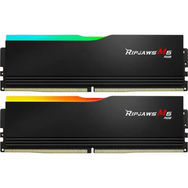 G.Skill DIMM 32 GB DDR5-6000 (black, F5-6000J2836G16GX2-RM5RK, Ripjaws M5 RGB, INTEL XMP)