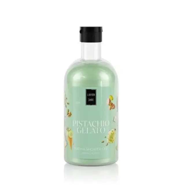 Lavish Care Shower Gel Pistachio Gelato Αφρόλουτρο με Νότες Φιστικιού, Βανίλιας, Αμυγδάλου & Macaroon, 500ml