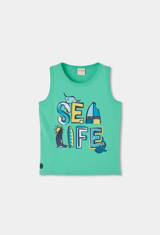 Boboli Knit t-shirt sleevless για αγόρι 543170-4608