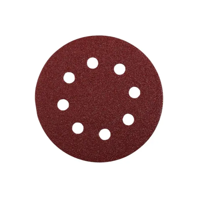 Φύλλα λείανσης για έκκεντρο τριβείο - 5pcs - 125mm - 80P - 8holes - Finder - 196249