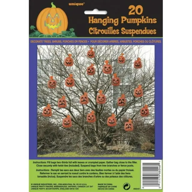 Κρεμαστές τσάντες με Κολοκύθες - Pumpkins / 20τεμ