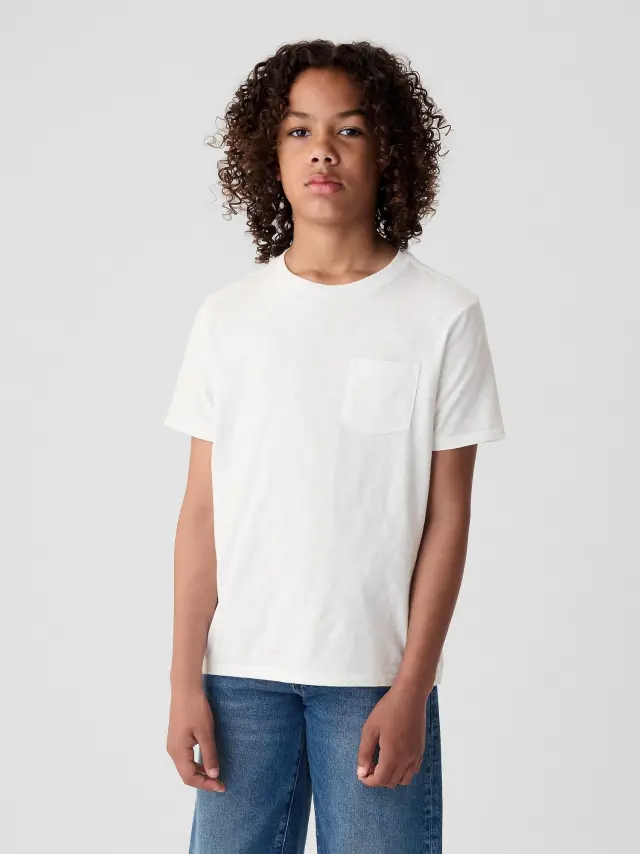 Παιδική Μπλούζα από 100% Οργανικό Βαμβάκι White - S