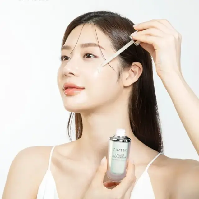 TIRTIR Ceramic Milk Ampoule ορός προσώπου για ενυδάτωση και σύσφιξη του δέρματος Vegan 40ml 2