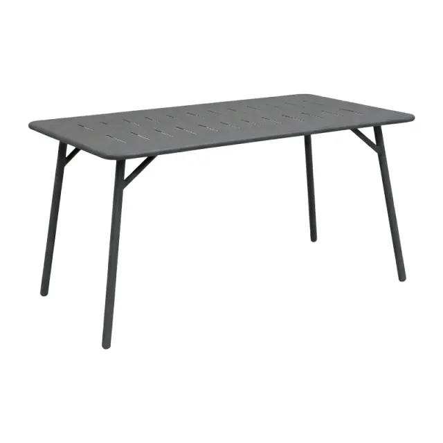 Τραπεζαρία Moraja Deraby pakoworld σετ 5τεμ μαύρο μέταλλο 140x80x72εκ 3