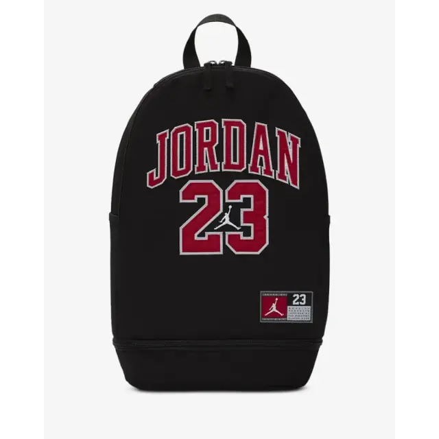 Jordan Jersey Backpack (27L) (9A0780-023) - Μαύρο-Κόκκινο - One Size