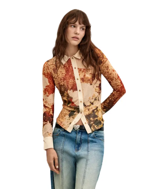 Desigual - Γυναικεία Πλεκτή Μπλούζα Atenas 26WWTK23-6004 Πολύχρωμο