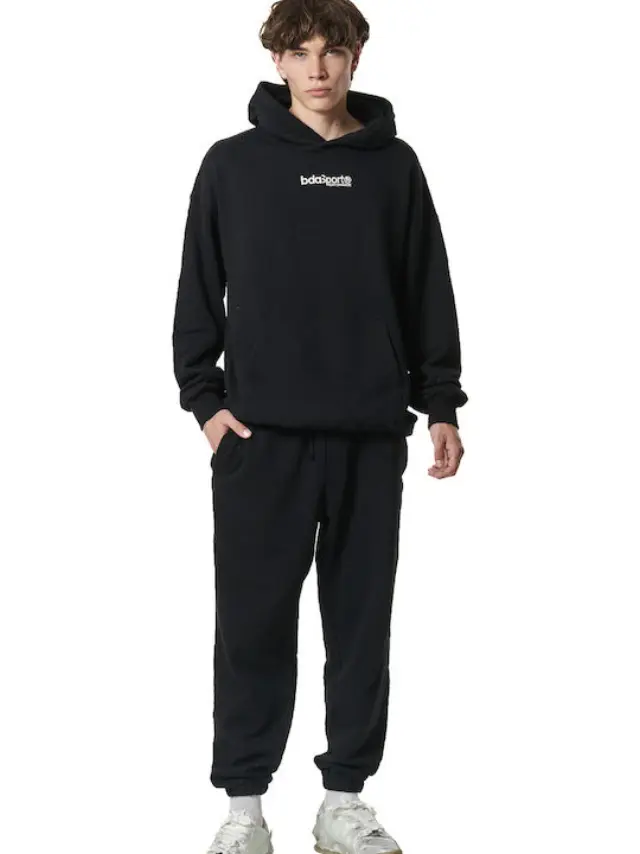 Body Action Παντελόνι Φόρμας με Λάστιχο 023437-BLACK - XL 2