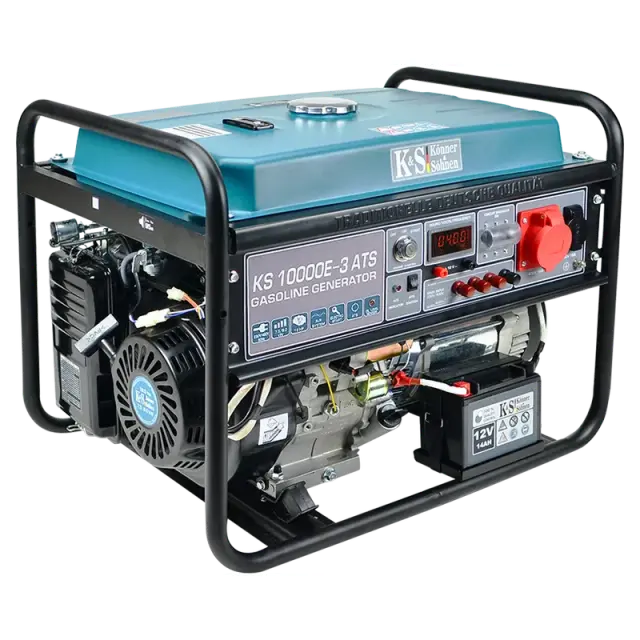 Könner & Söhnen KS 10000E ATS - Γεννήτρια Βενζίνης Τετράχρονη με Μίζα και Μέγιστη Ισχύ 9kVA, AVR, 8kW