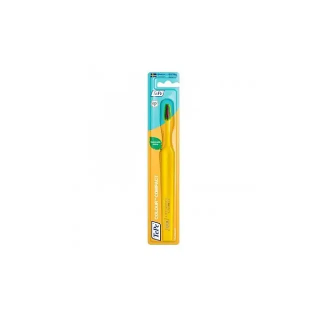 TePe Colour Compact Extra Soft Οδοντόβουρτσα Extra Μαλακή - Κίτρινο