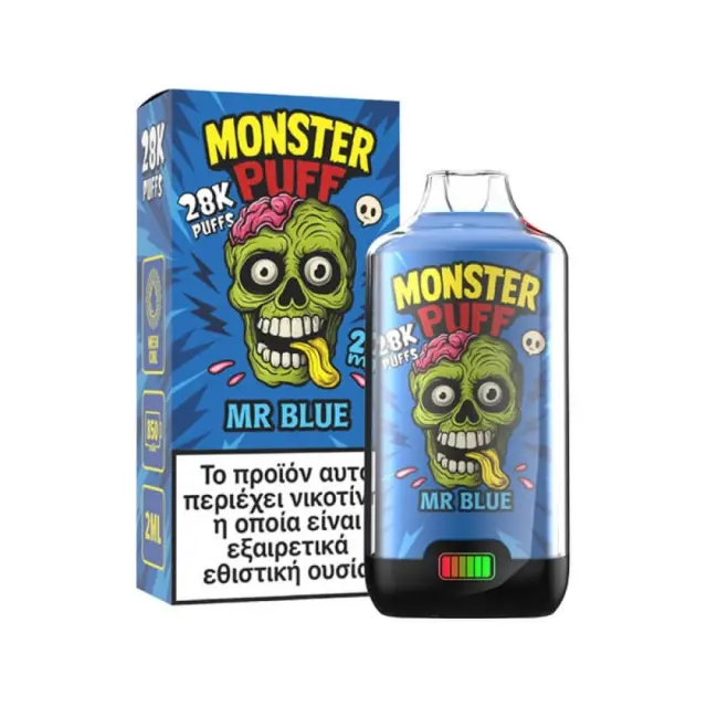 Monster Puff 28K Mr Blue Disposable 2ml & 2x10ml 20mg