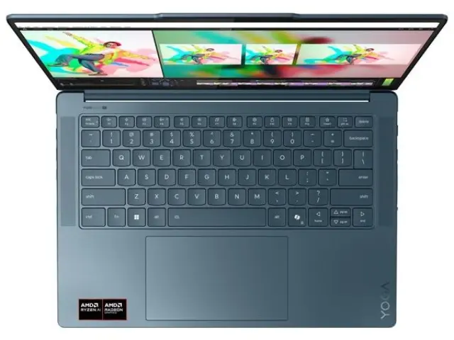 LENOVO Laptop Yoga 7 Pro 14ASP10 14.5'' 3K OLED/AMD Ryzen AI 9 365/32GB/1TB SSD/AMD Radeon 880M Graphics/Win 11 Home/3Y Premium/Tidal Teal 3