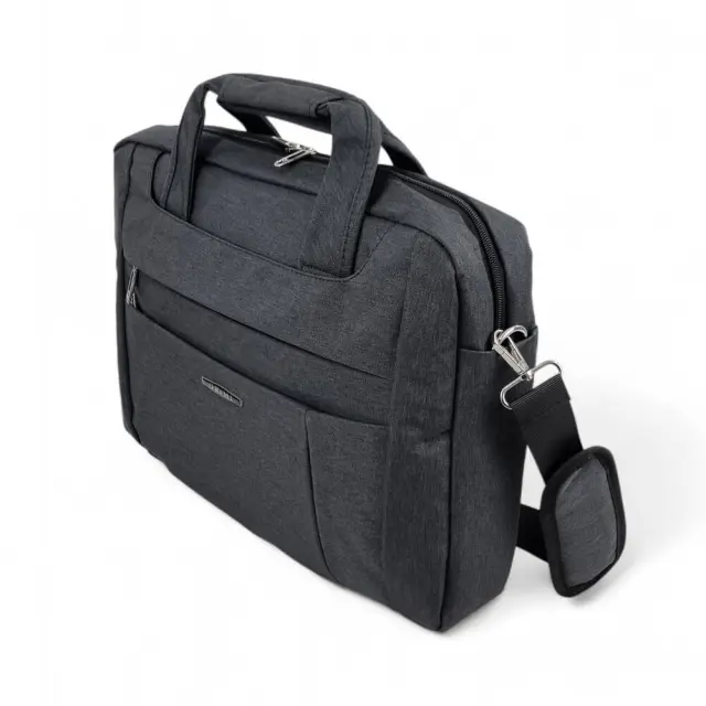 Τσάντα Μεταφοράς Laptop 15,6" ORMI 8192 30x6x38cm – Ιμάντας Ώμου & Υποδοχή Trolley - Μαύρο 2