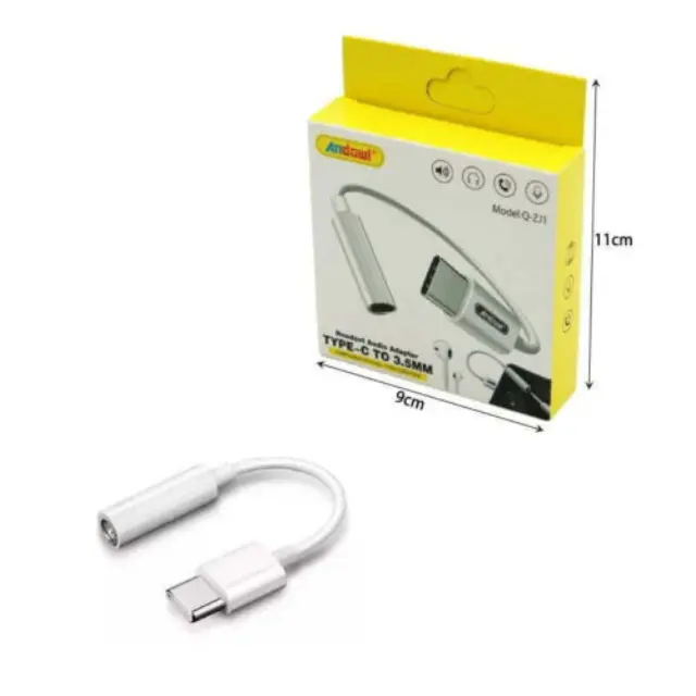 Andowl Μετατροπέας USB-C male σε 3.5mm female (Q-ZJ1) 2