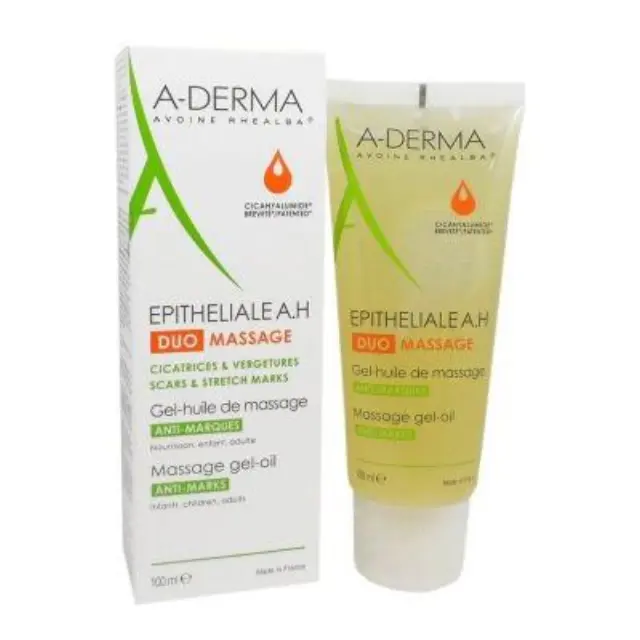 A-Derma Epitheliale A.Η Duo Massage Gel Oil Anti Marks Έλαιο Μασάζ για Ουλές, Σημάδια και Ραγάδες, 100ml