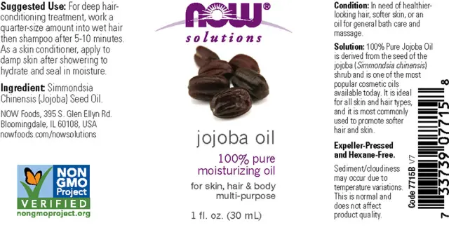 Now Foods Jojoba Oil 30 ml 2