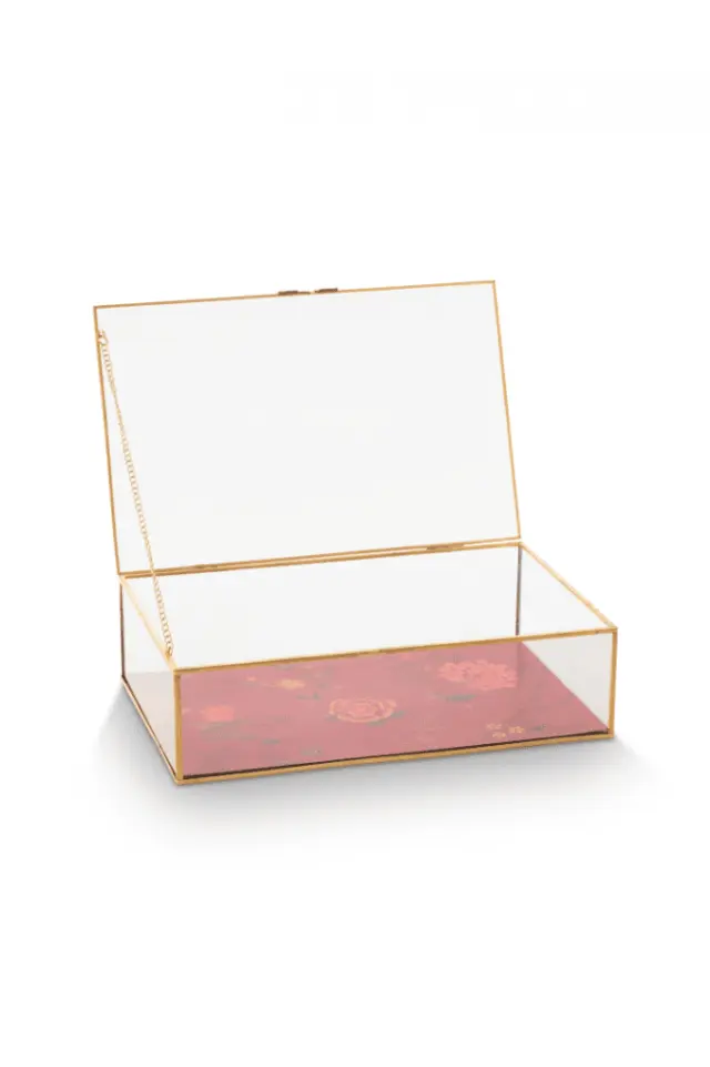 PIP STUDIO - ΓΥΑΛΙΝΟ ΑΠΟΘΗΚΕΥΤΗΚΟ ΚΟΥΤΙ BLOOMING TALES RED 33cm - One size 3