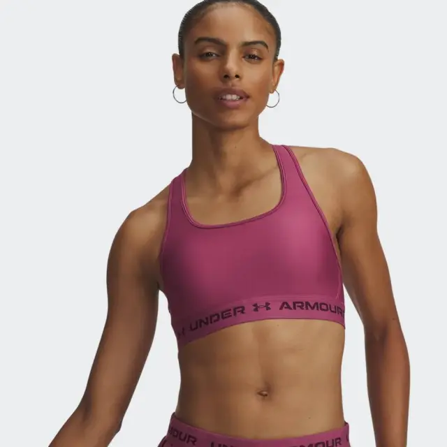 Under Armour Crossback Mid Bra (1361034-659) - Φούξια