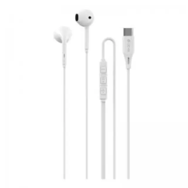 Hands Free Stereo A3 Devia EM109 USB C Kintone Λευκό N66405 2