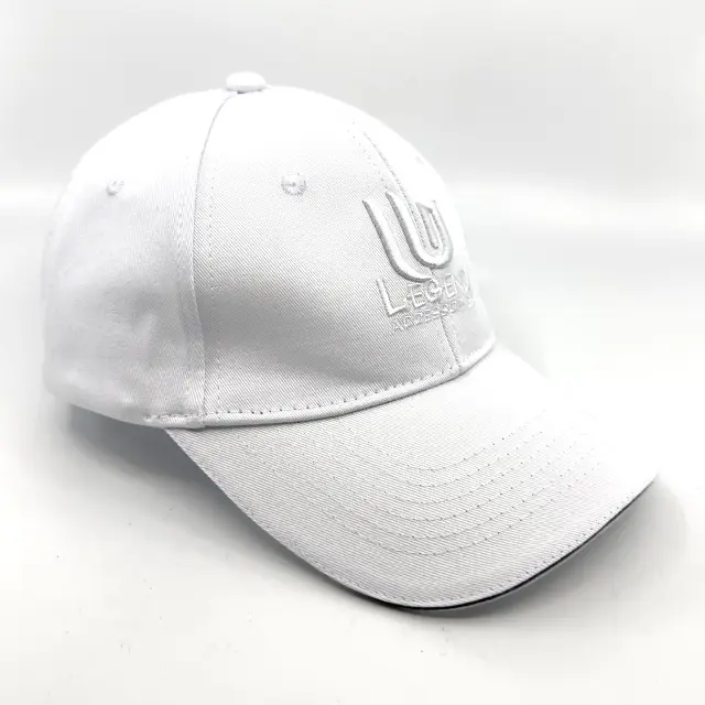 Λευκό Καπέλο Baseball Βαμβακερό με Κέντημα - ONE SIZE