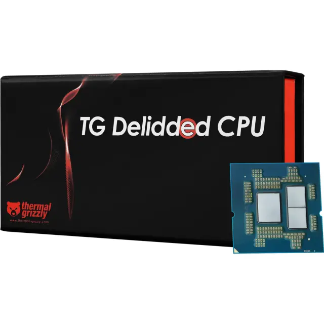 Thermal Grizzly Delidded AMD Ryzen 9 9950X3D (Boxed-Version, Delidded, for Direct-Die-heatsink)