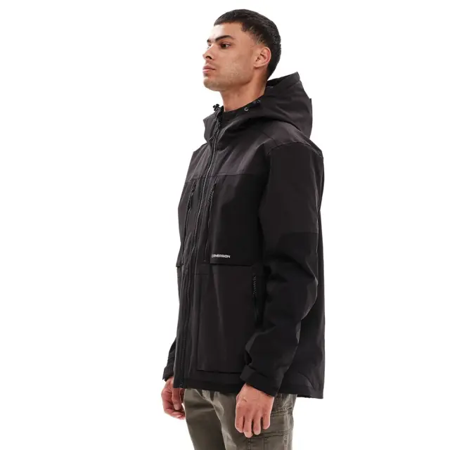 Emerson Men's Hooded Jacket (232.EM10.73-Black) - Μαύρο 3