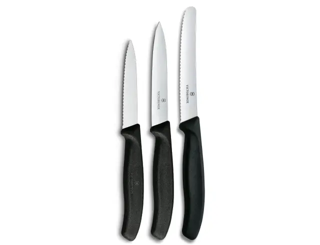 Σετ Μαχαίρια Γενικής Χρήσης Victorinox Swiss Classic με μήκος λεπίδας 8cm, 10cm και 11cm - Black - 3 τεμάχια6.7113.34 3