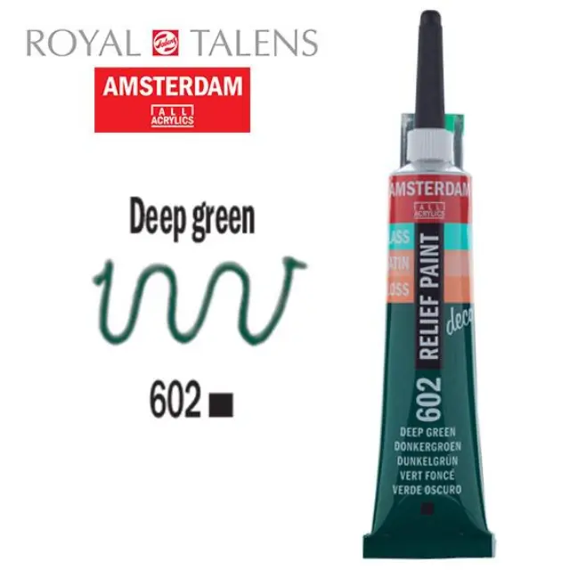 Περίγραμμα Amsterdam Relief 20ml Νο602 Πράσινο