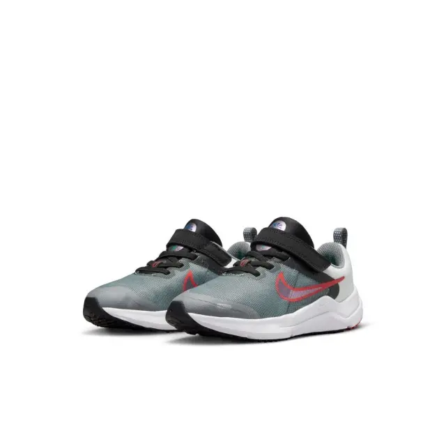 Nike Downshifter 12 (PSV) (DM4193-007) - Γκρί-Κόκκινο 2
