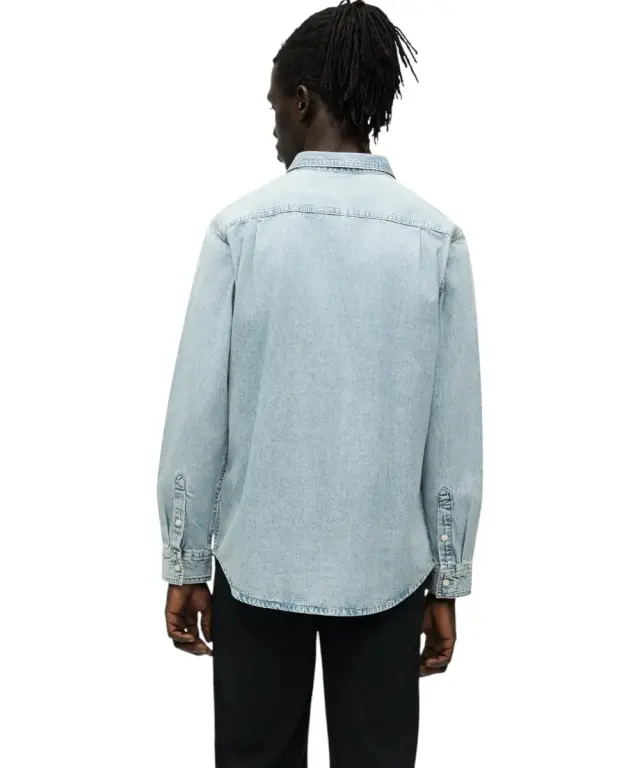 Calvin Klein - Ανδρικό Πουκάμισο Jean Essential Classic Regular fit LV04RG908G-3Y7 Μπλε - S 3