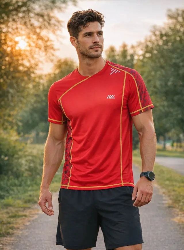 T-shirt Noshame® Κόκκινο Dry Fit - 152618 - XXL