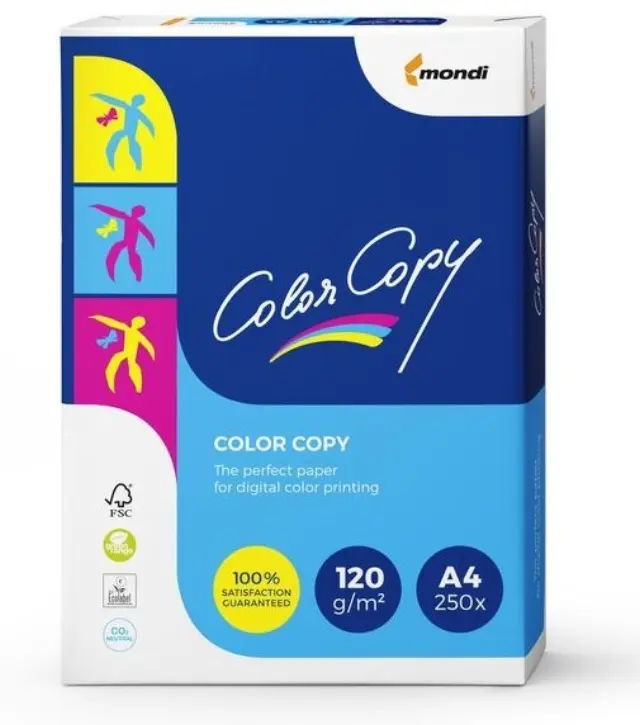 Paper copier office Mondi Color Copy 8687A12 (A4 120 g-m2 250 pcs. sheets paper white satin)