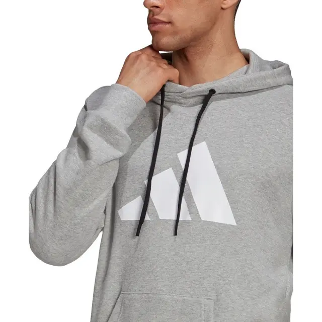 adidas Sportswear Three Bar Hoodie (H39802-Grey) - Γκρί 3