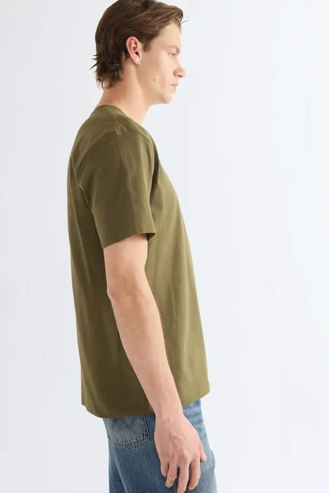 Wrangler Ανδρικό SIGN OFF T-Shirt 112388207 - Olive Night - XXL 3