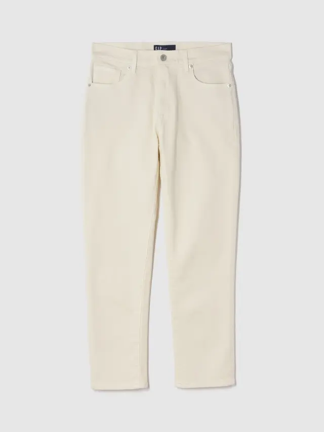 Mid Rise Classic Straight Τζιν Παντελόνι ECRU