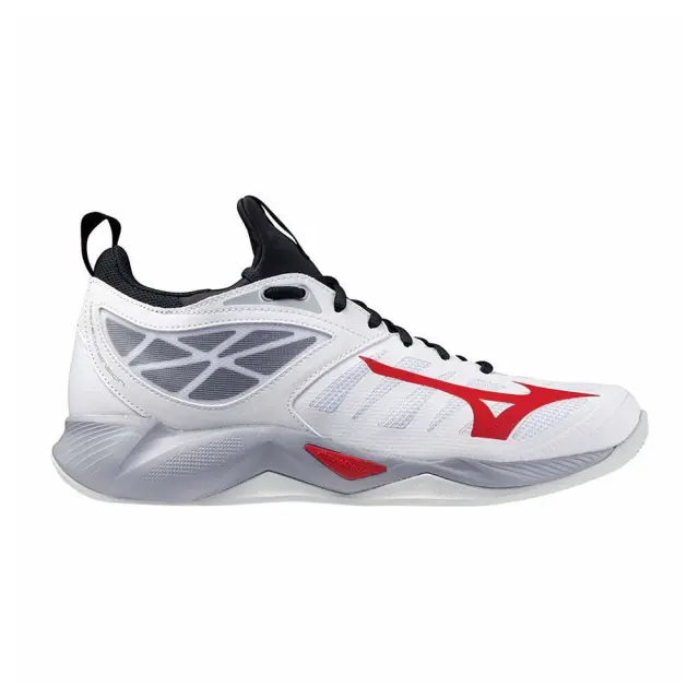 Mizuno Men's Wave Dimension Άσπρο - Κόκκινο V1GA224096 (Mizuno)
