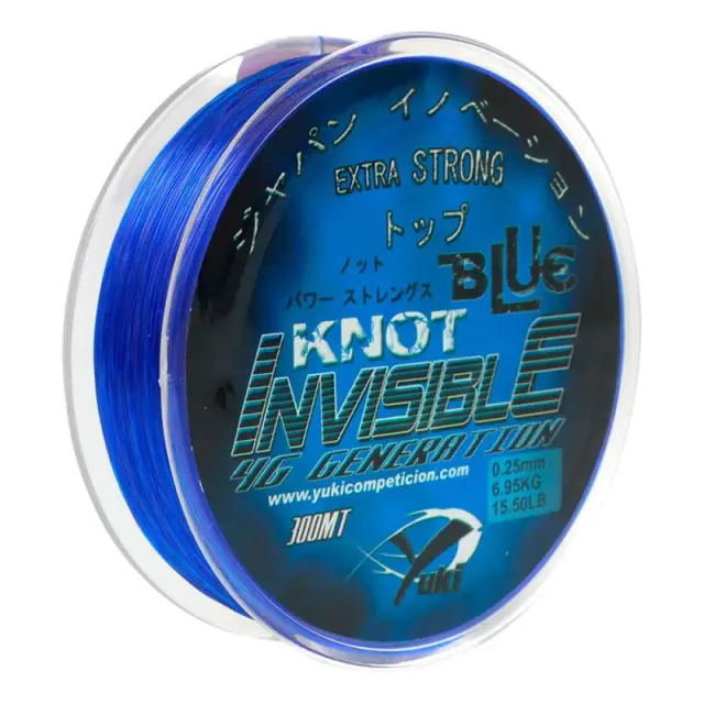 Πετονιά Yuki Invisible Blue Knot 300m 0.18mm