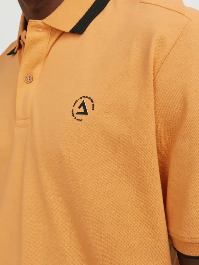 JCOHASS LOGO POLO SS LN tangerine 2