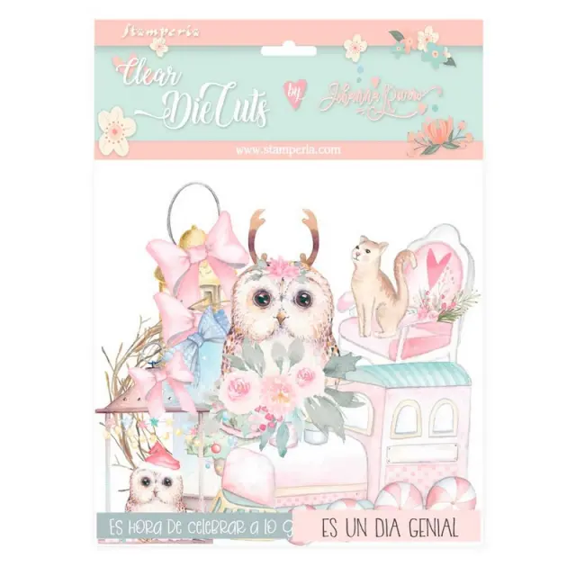 Διαφανή Clear Die cuts Stamperia, Christmas rose