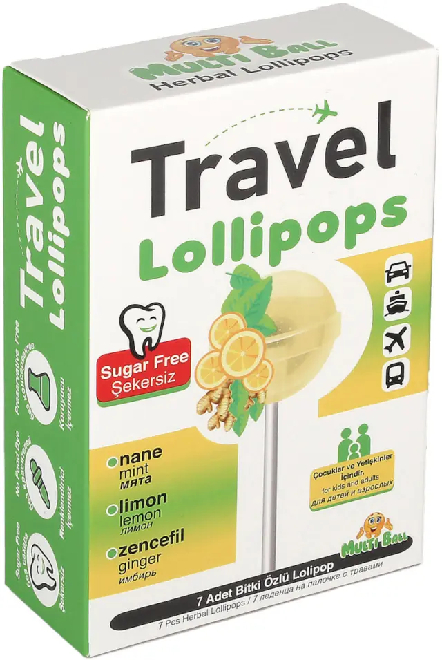San Pharma Multi Ball Travel Lollipop Γλειφιτζούρια για τη Ναυτία 7τμχ